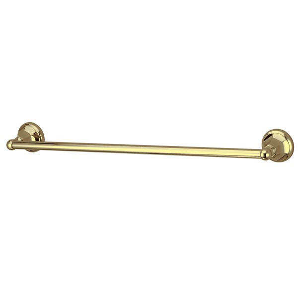 Metropolitan 24" Towel Bar, Polished Brass